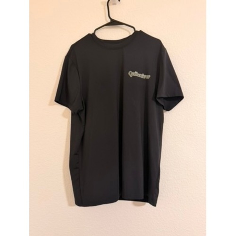 Quiksilver Mens Black UPF 50+ Short Sleeve Rash Guard Surf Sun Shirt Large